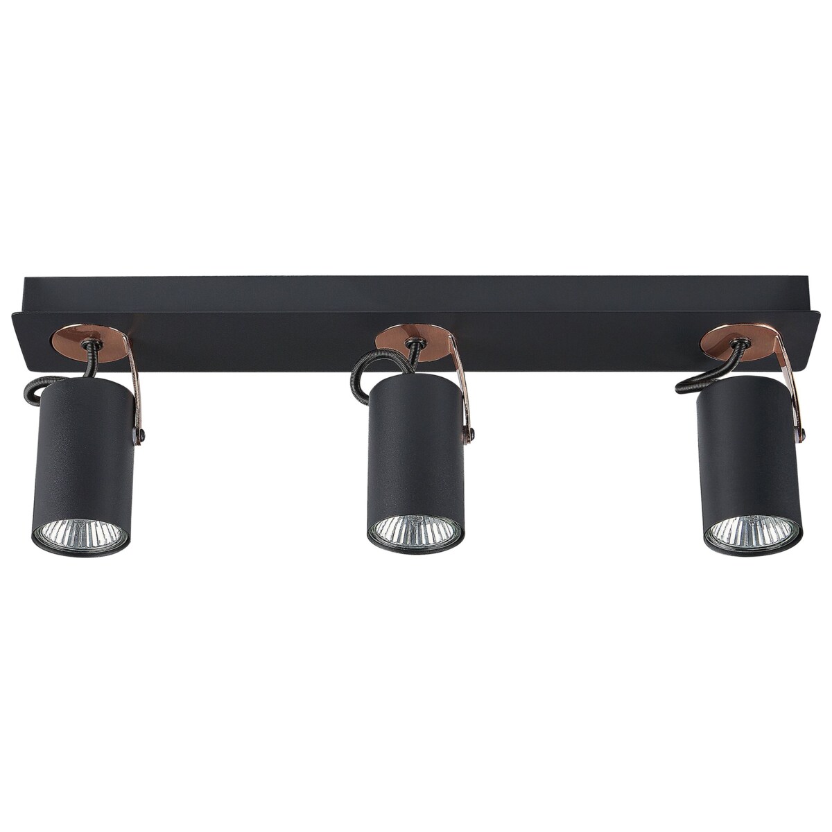 Lampa sufitowa 3-punktowa metalowa czarna KLIP