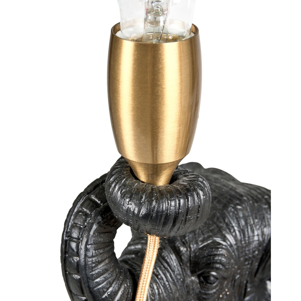 Lampa stołowa Słoń FORTUNA Czarny