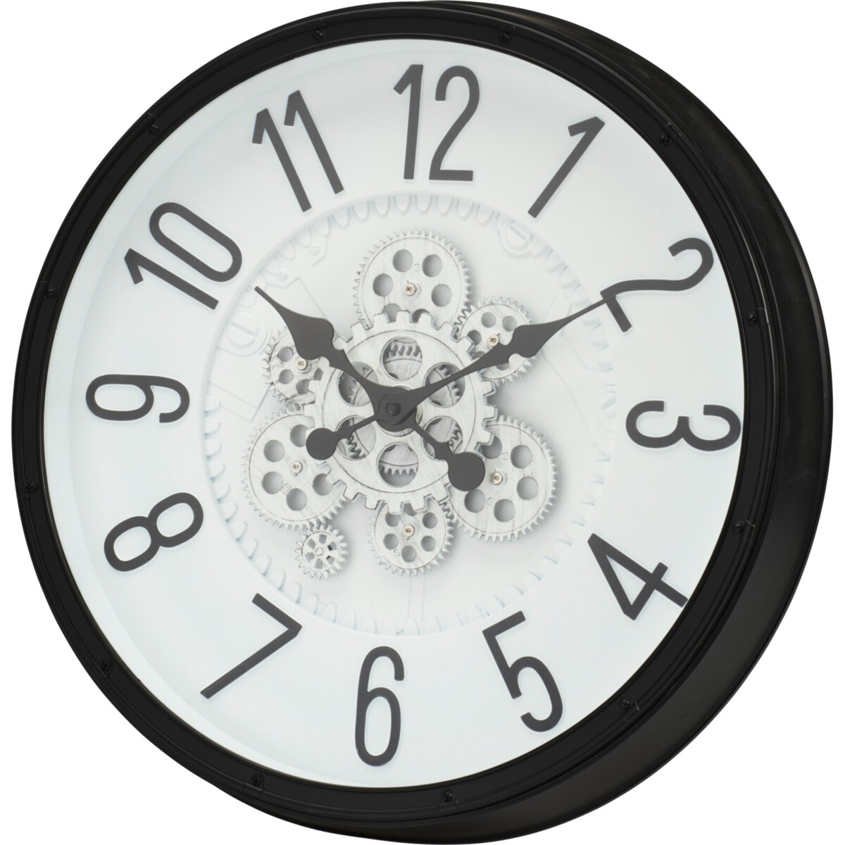 Zegar ścienny z vintage zębatkami, Ø 50,5