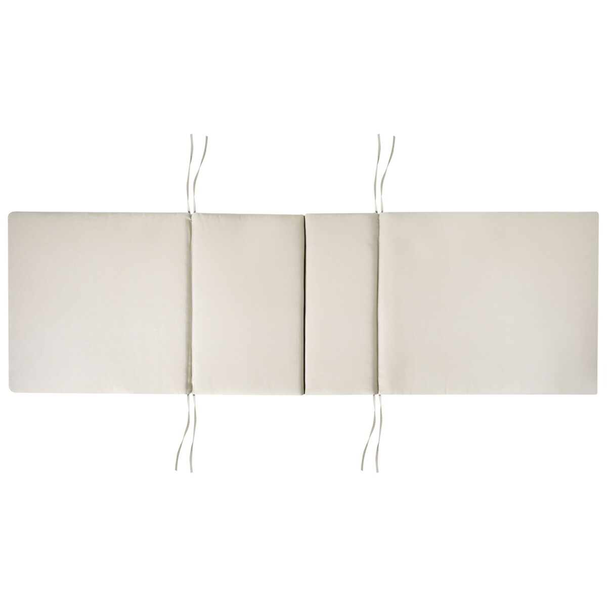 Leżak ogrodowy z poduszką JAVA PREMIUM Drewno akacjowe Beżowoszary