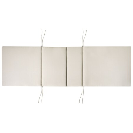 Leżak ogrodowy z poduszką JAVA PREMIUM Drewno akacjowe Beżowoszary