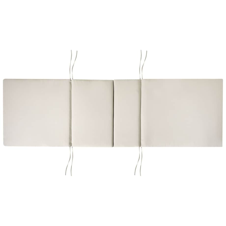 Leżak ogrodowy z poduszką JAVA PREMIUM Drewno akacjowe Beżowoszary