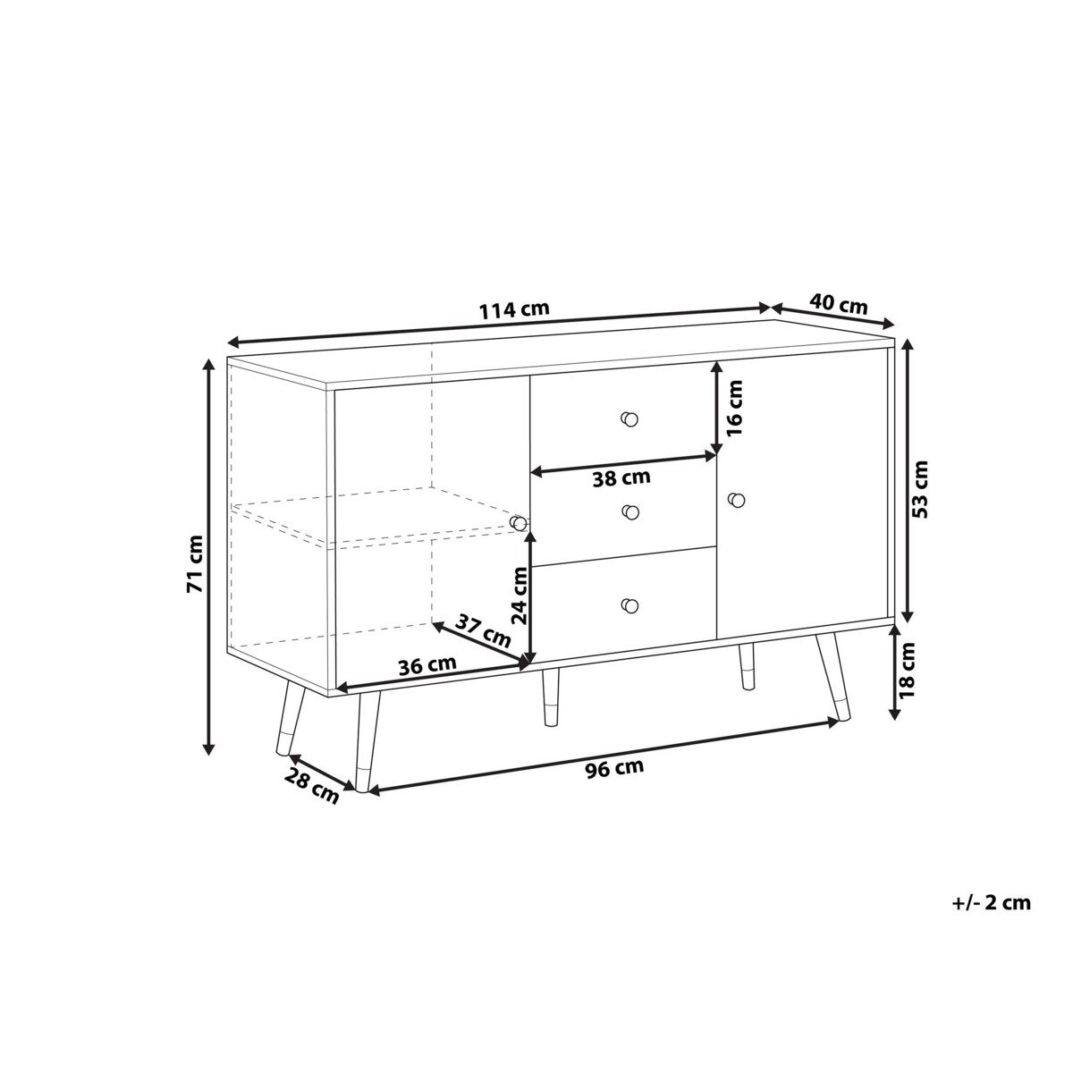 Komoda jasne drewno ULIKA