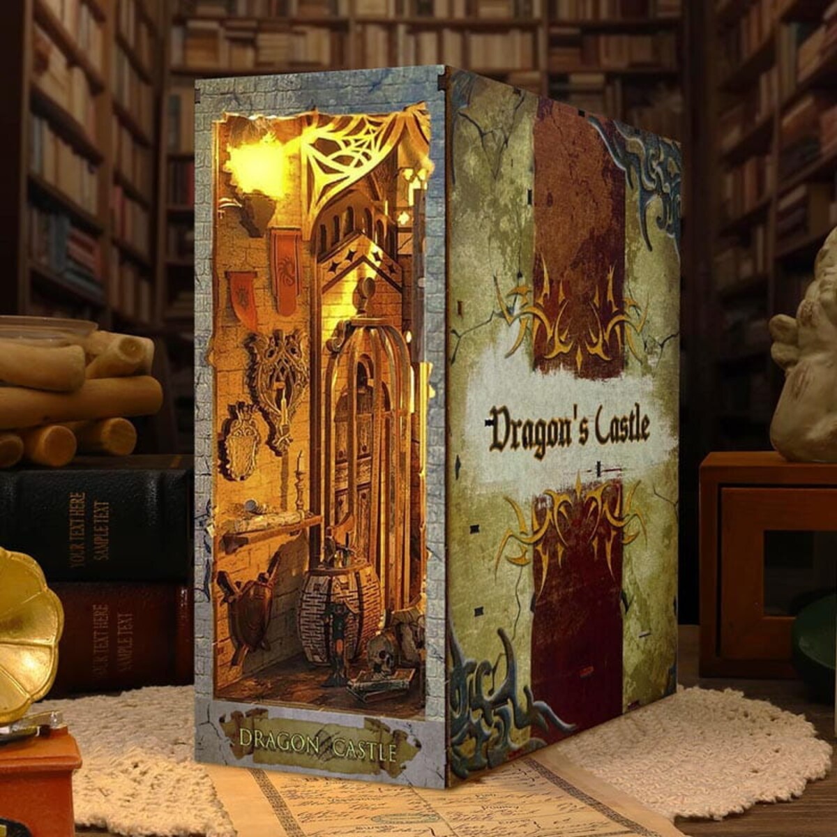 Miniaturowy domek Book Nook - Tron smoka - Joincon