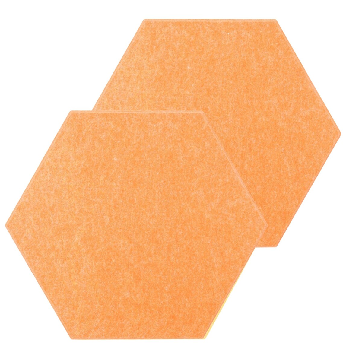 Zestaw 2 szt panel filcowy Felly 40x46 cm płytka heksagon gładki pomarańczowy