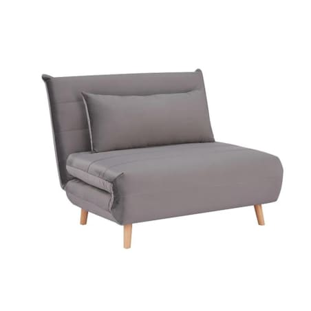 Fotel rozkładany SPIKE VELVET szary