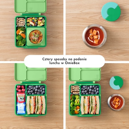 OMIE OMIEBOX lunch box z termosem, Apple Green