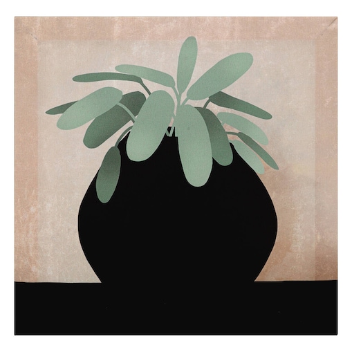 Obraz na płótnie JENNIFER, rysunek roślinki doniczkowej, 28 x 28 cm