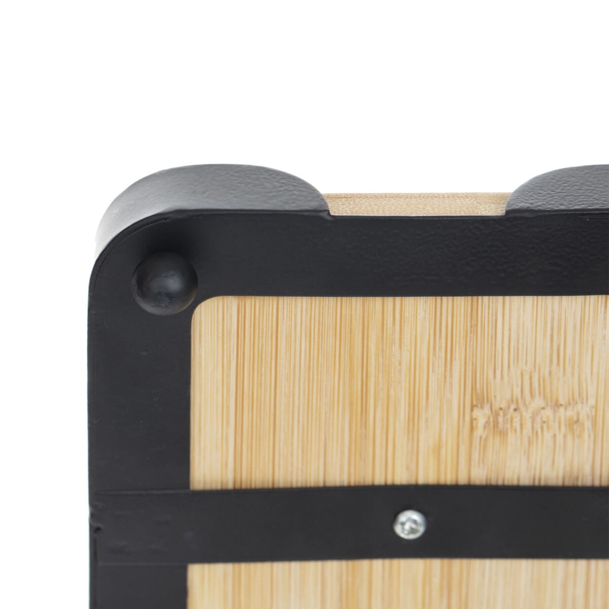 Miseczki na przekąski na bambusowej podstawce z okuciami