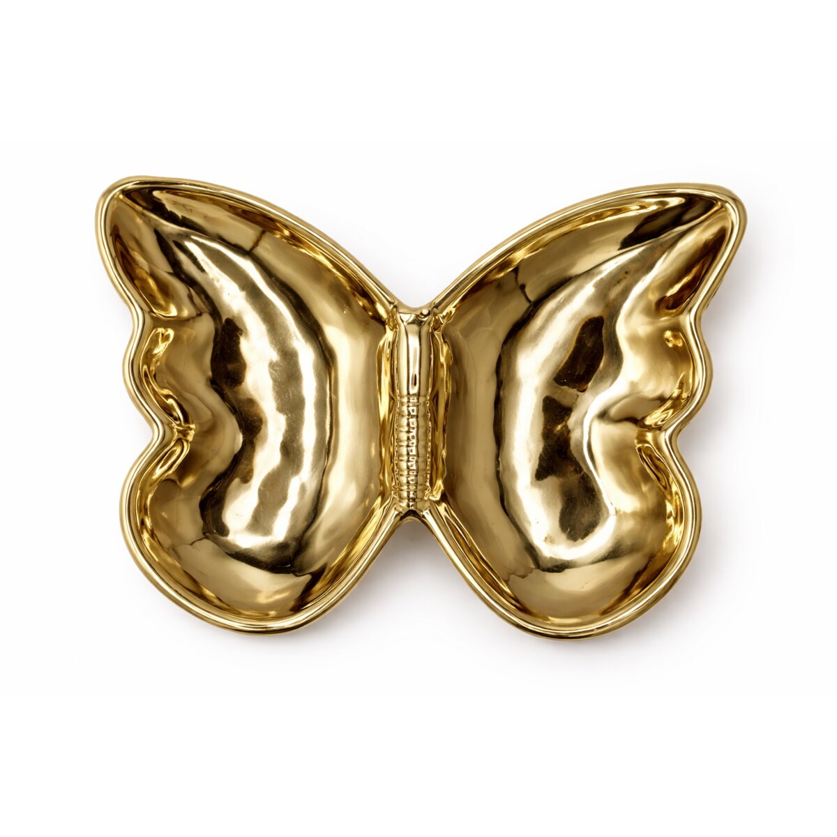 Miseczka-talerz ceramiczny motyl 20,7x15,6x2,9 cm PAVEJO złoty