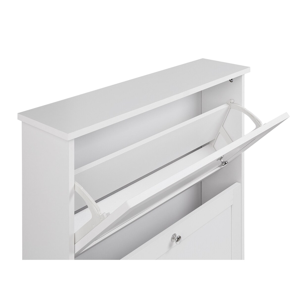 Szafka na buty 2 przegrody biała CHELAN