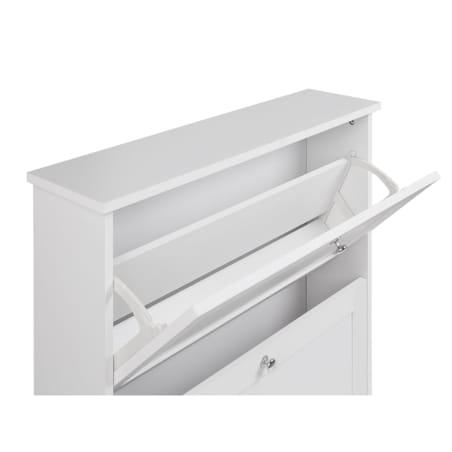 Szafka na buty 2 przegrody biała CHELAN