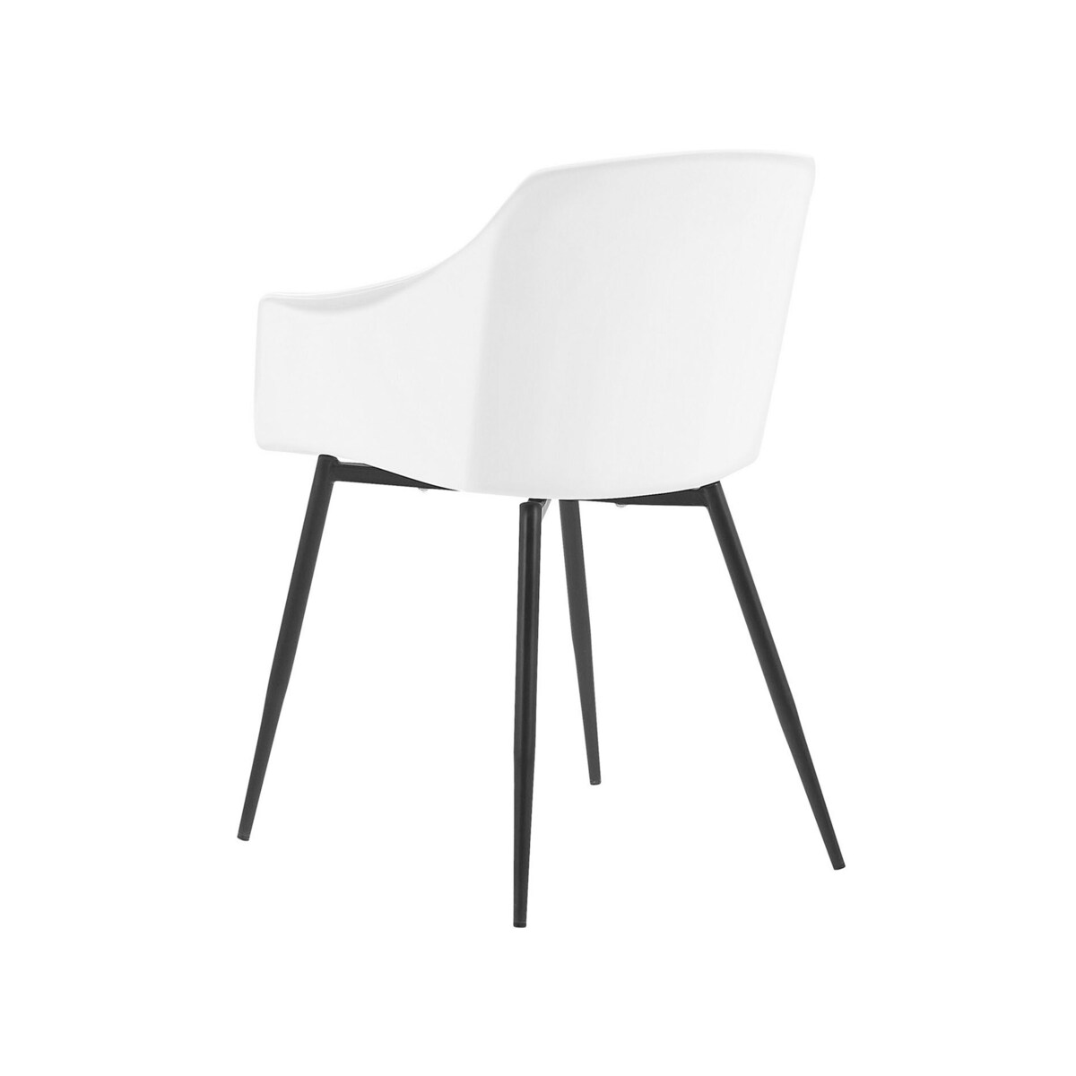 Zestaw 2 krzeseł do jadalni biały FONDA