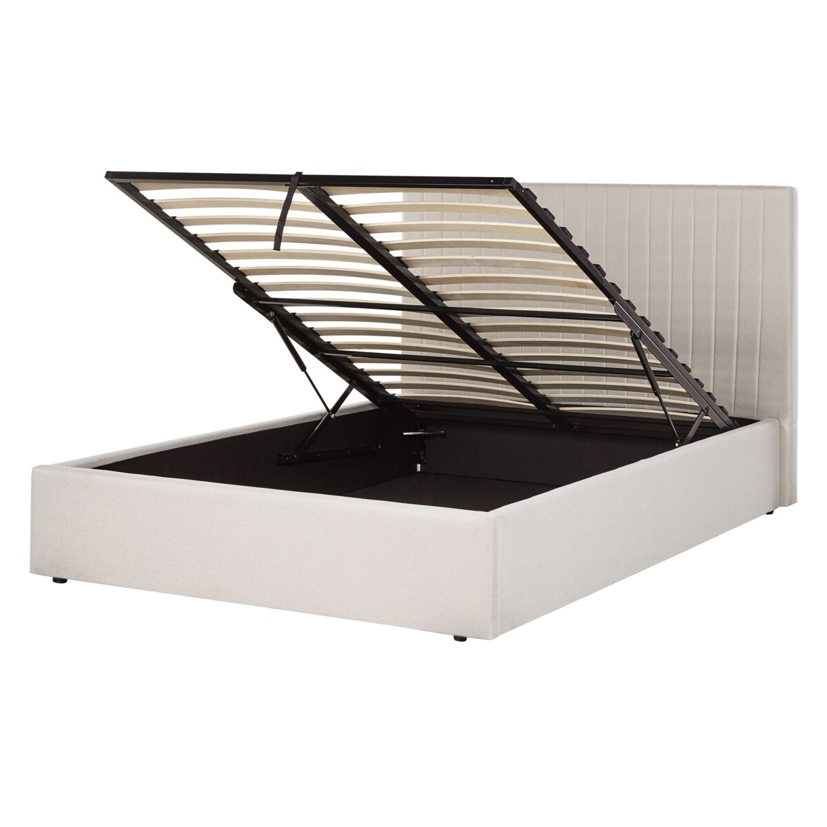 Łóżko z pojemnikiem VION 140 x 200 cm Beżowy