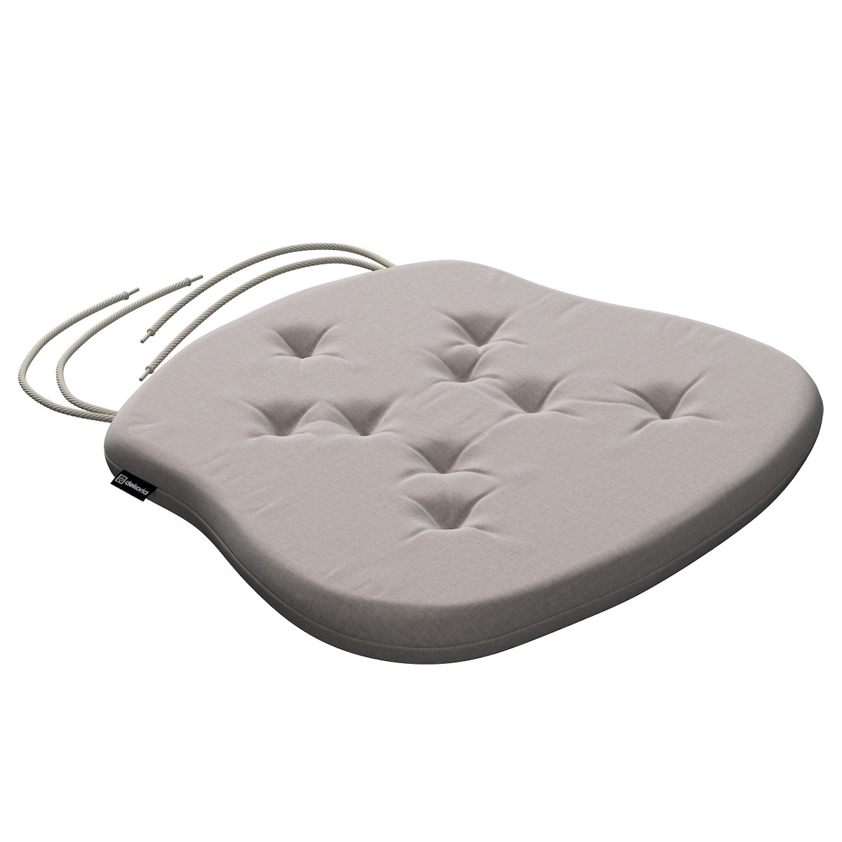 Poduszka na krzesło Filip, beżowy welwet, 41 x 38 x 3,5 cm, Ingrid