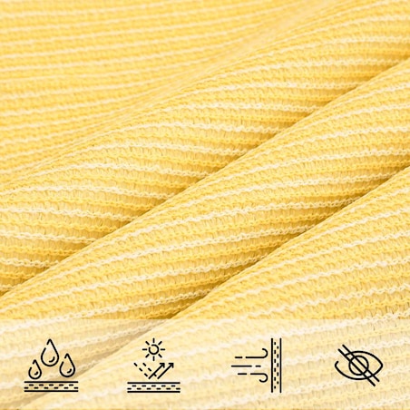 vidaXL Żagiel przeciwsłoneczny, 160 g/m², beżowy, 4x4 m, HDPE