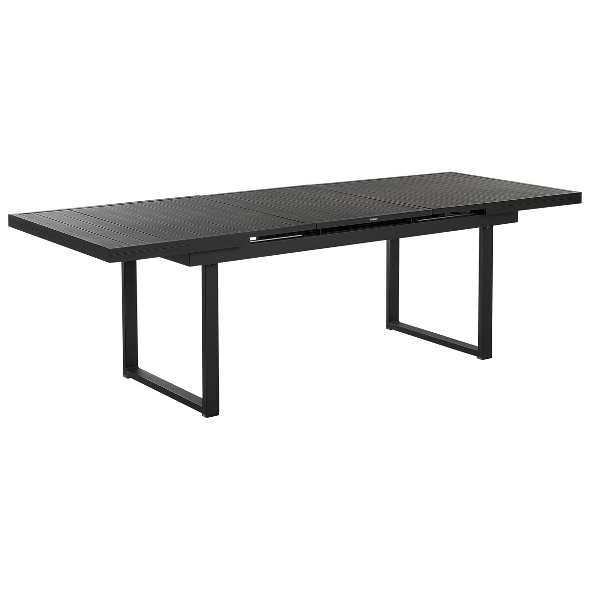 Stół ogrodowy rozkładany VALCANETTO 180/240 cm 90 cm Metal Czarny