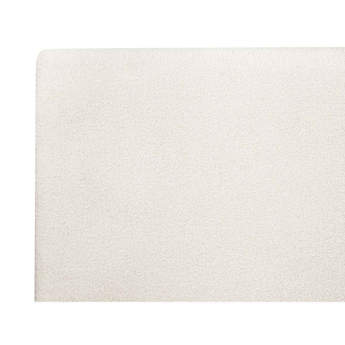 Łóżko z LED i zagłówkiem boucle 180 x 200 cm ciemne drewno ZEN
