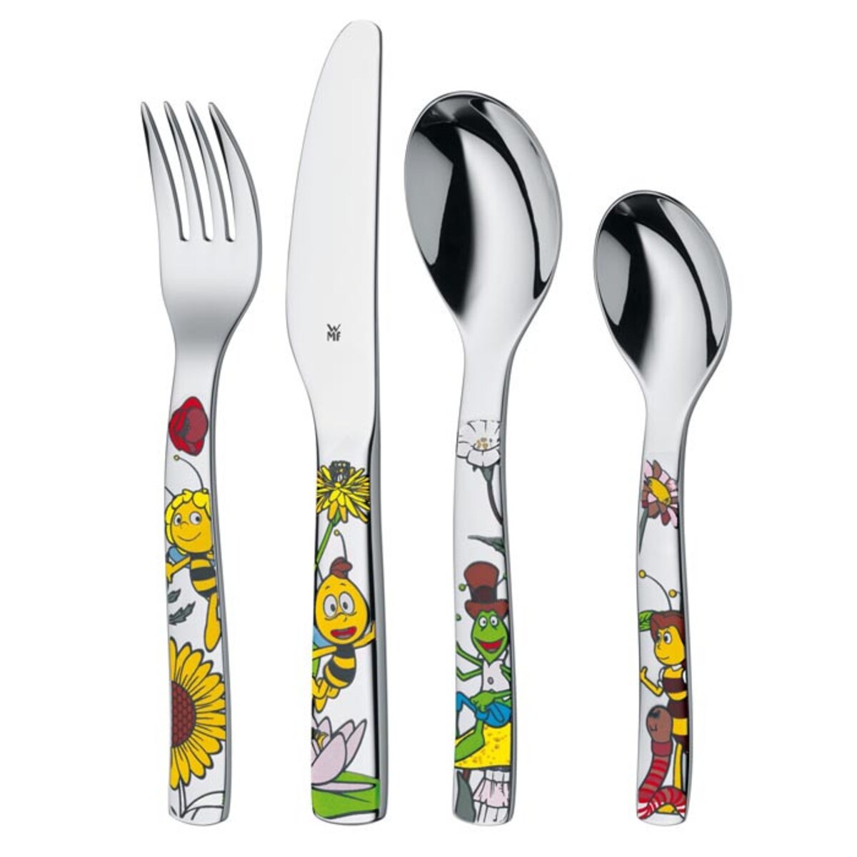 Zestaw sztućców dla dzieci stal polerowana Maja, 4 el, WMF