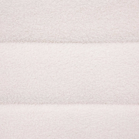 Pufa do salonu Sinan, materiał z efektem boucle, 100 x 40 cm