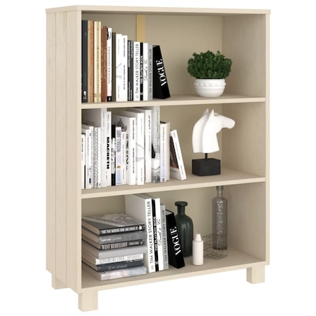 vidaXL Regał na książki HAMAR, miodowy brąz, 85x35x112 cm, lita sosna