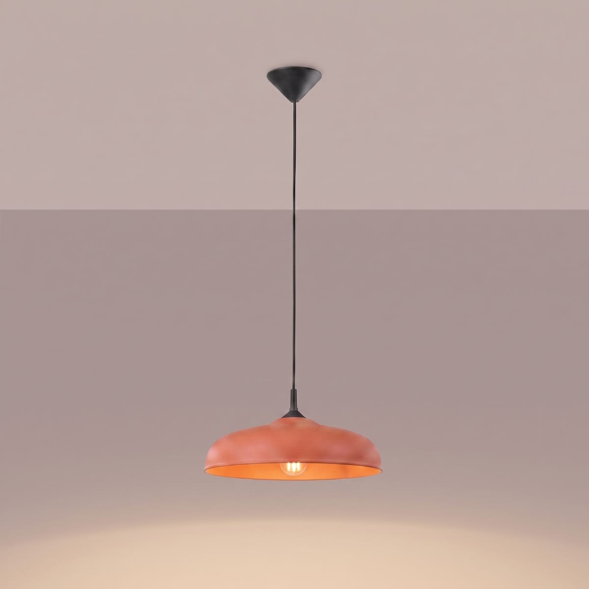 Lampa wisząca GINA ochra czerwona