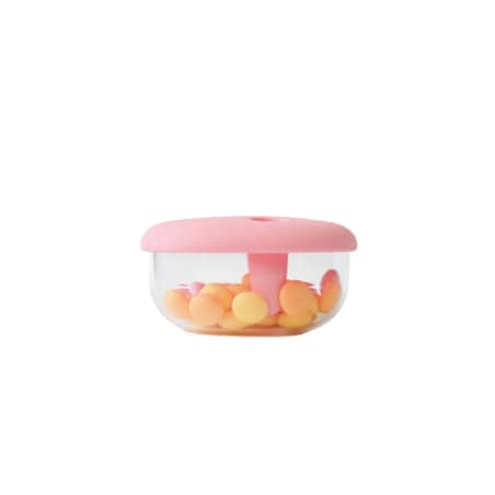 MONCHI FINGER SNACK BOWL innowacyjny pojemnik na przekąski, Peony Pink