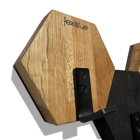 Wieszak ścienny na ubrania Hexagon 56cm