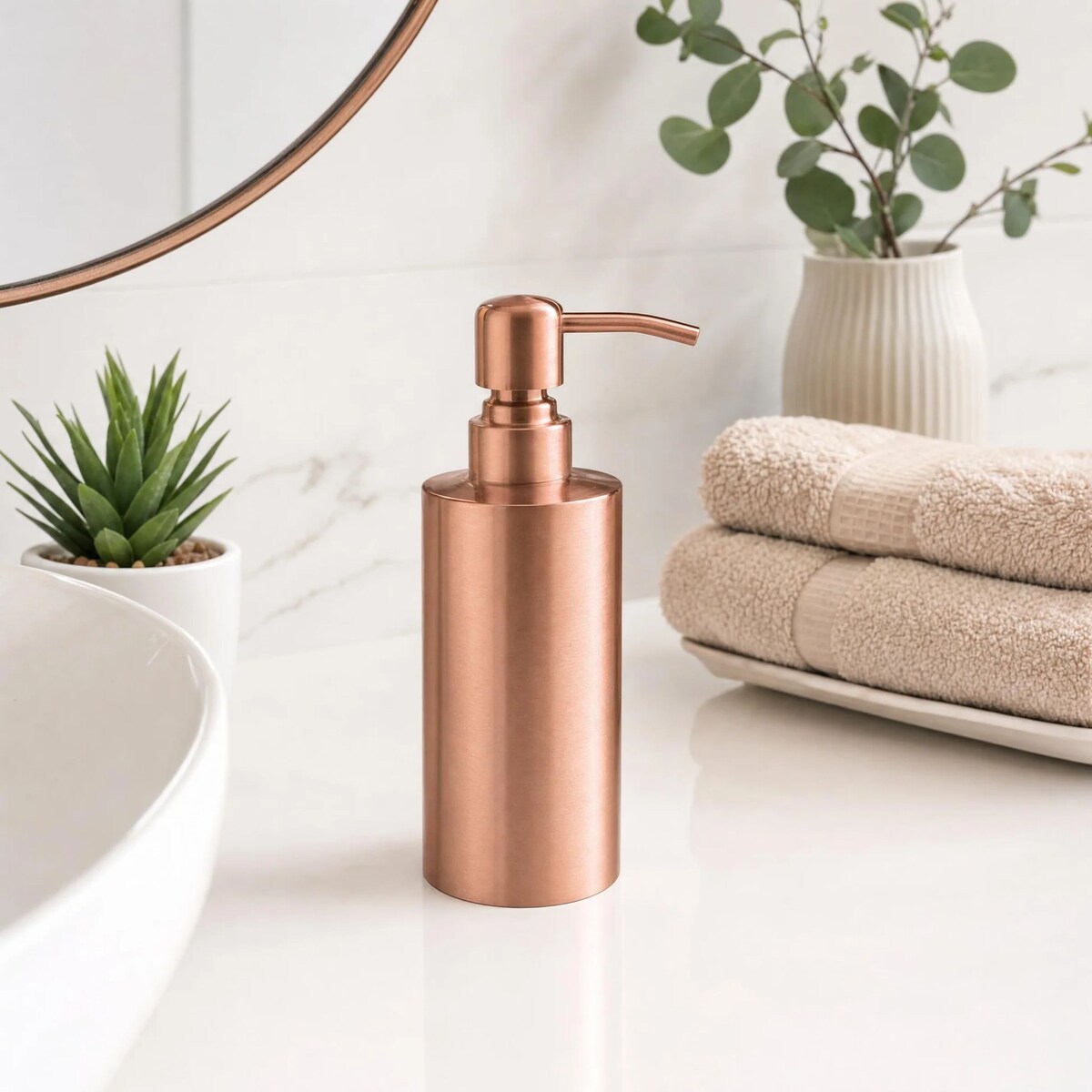 Kleine Wolke Glam Dozownik do mydła złoty mat złoty różowy RoseGold matt stal szlachetna