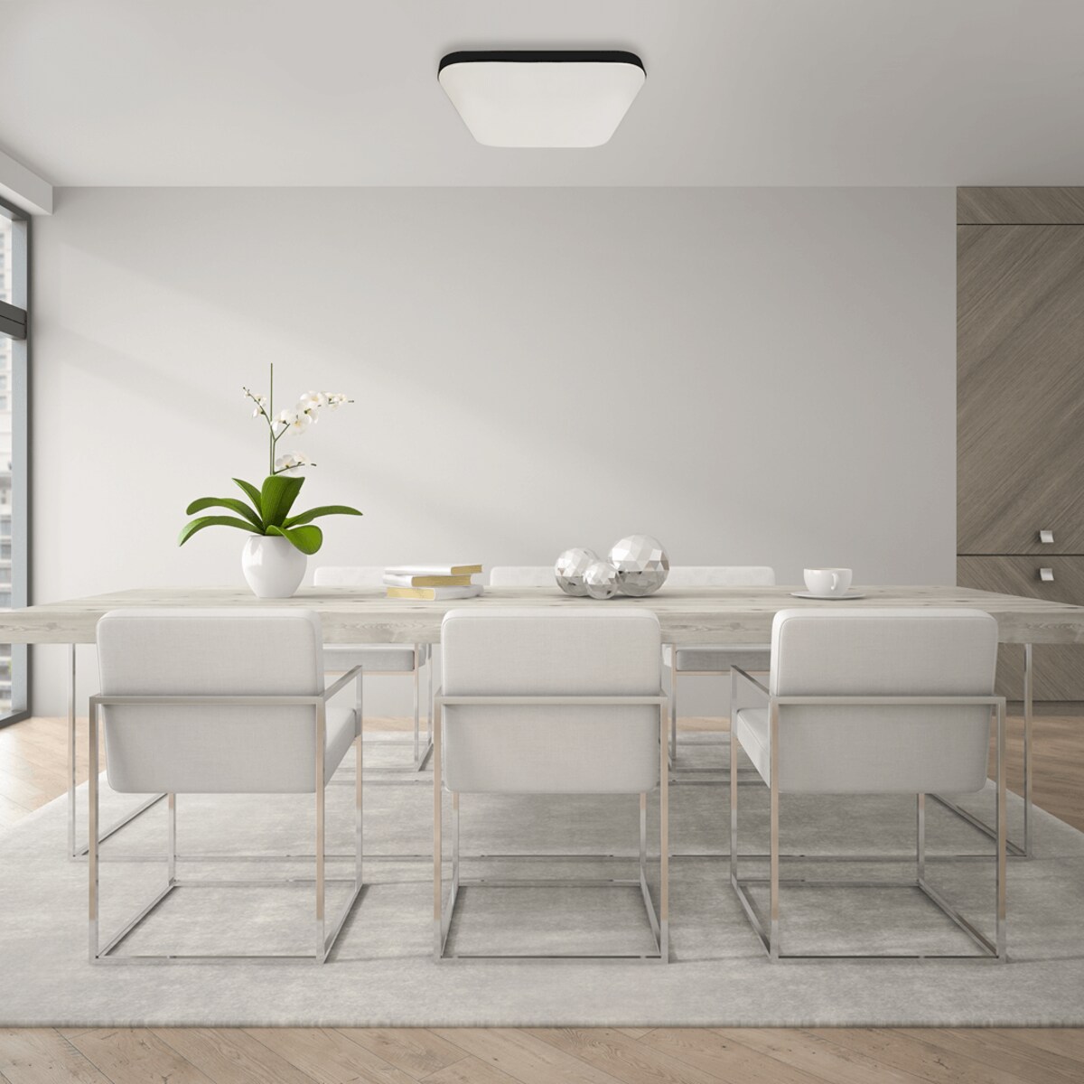 Plafon łazienkowy Nemo EK7791 kwadratowy LED 17W czarny