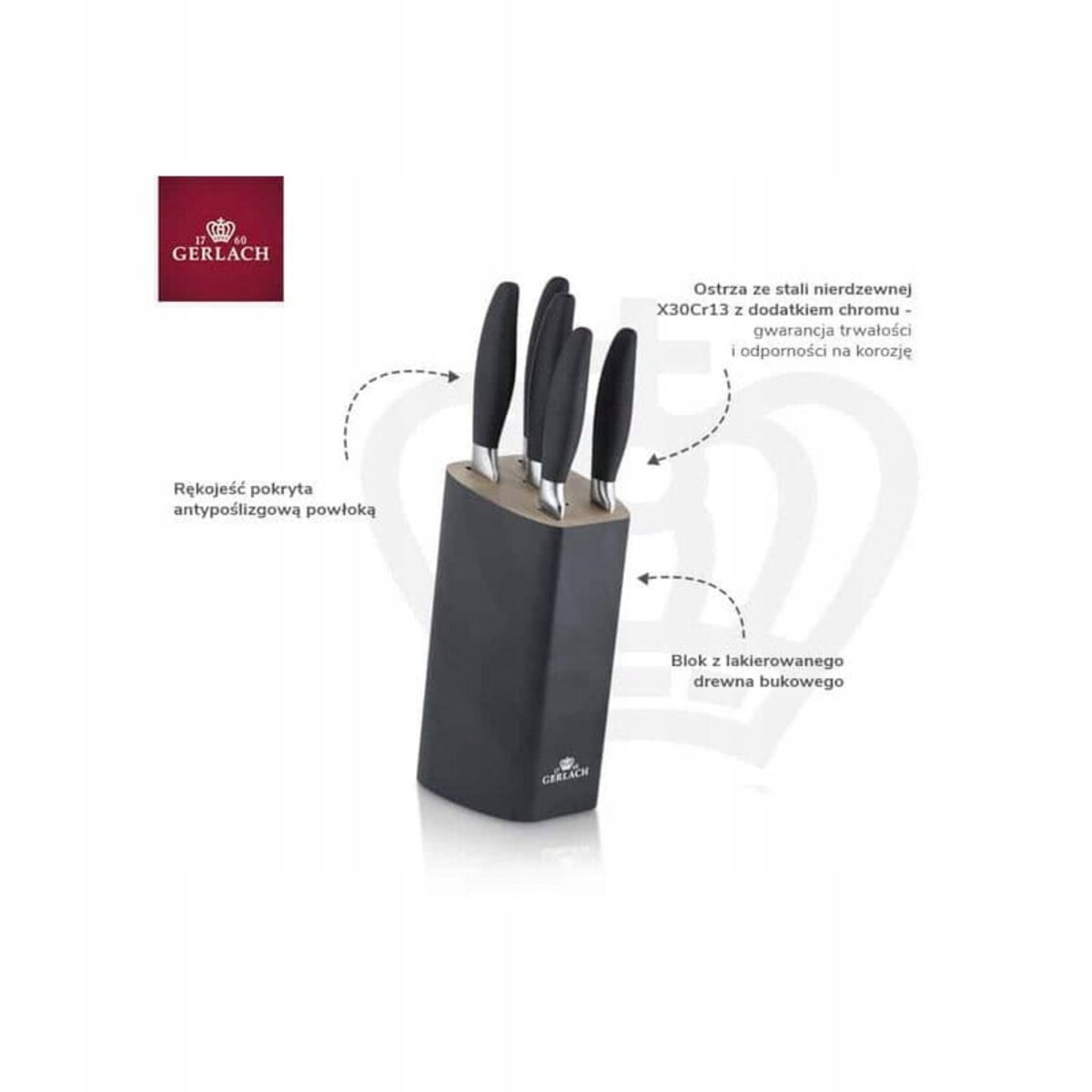 Gerlach Style 986 Nóż Santoku 7"