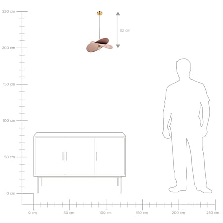 Lampa wisząca MASCOTA Len Jasnobrązowy