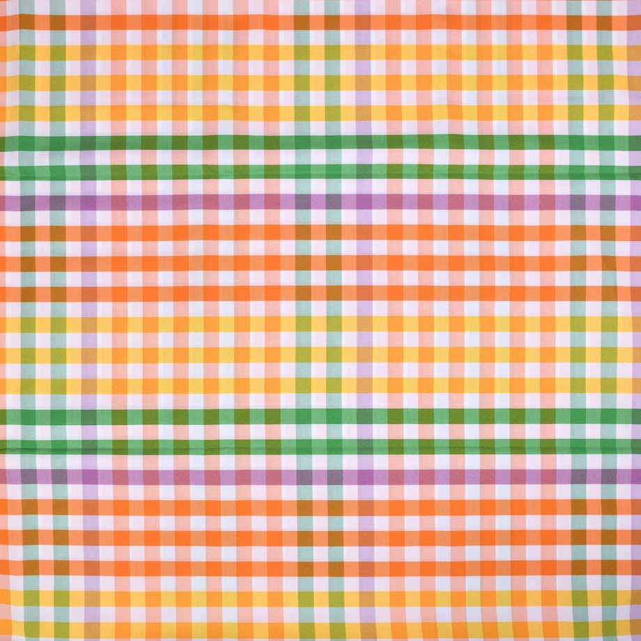 Bieżnik w drobną kratę Rainbow Gingham – 50 × 150 cm