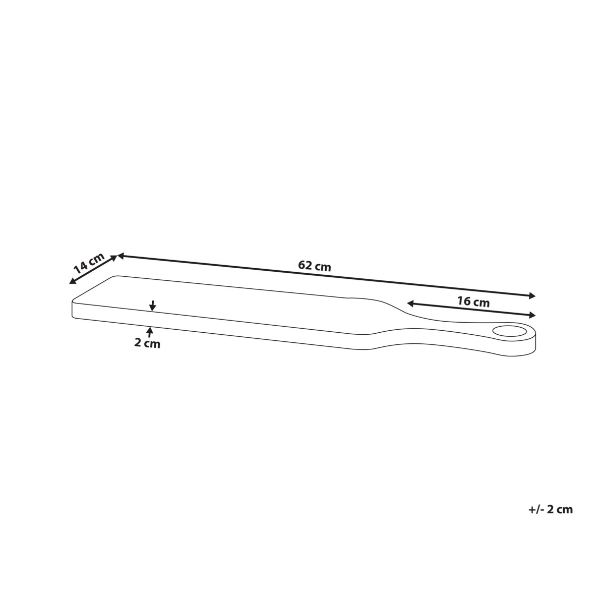 Taca do serwowania drewno mango jasne EDFU