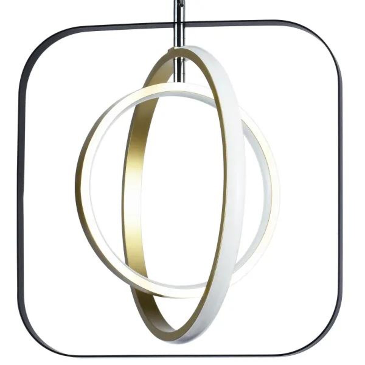 aluminiowa lampa wisząca 30w 6500k kwadrat 150 cm