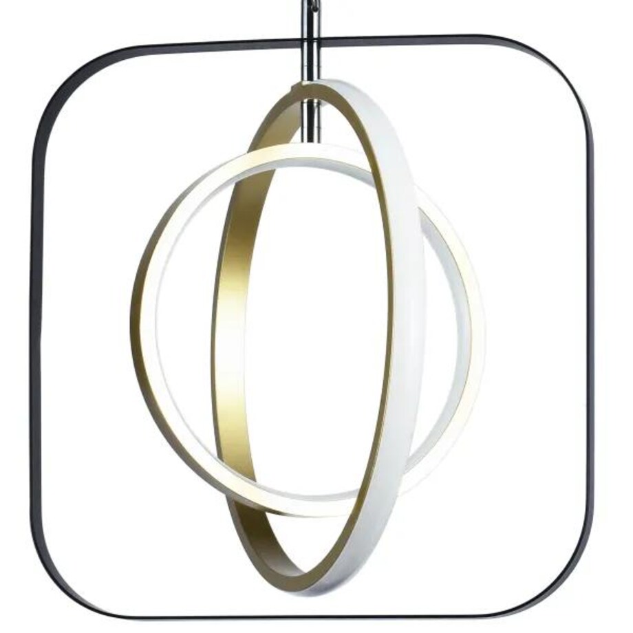 aluminiowa lampa wisząca 30w 6500k kwadrat 150 cm