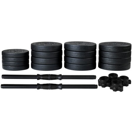 Zestaw hantli 2x20kg hantle bitumiczne 40 kg regulowane funfit