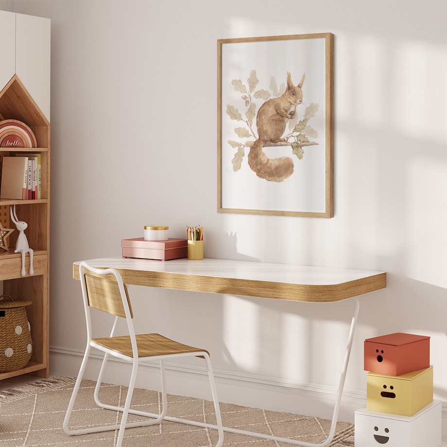 Plakat dla dzieci Wiewiórka 40x50