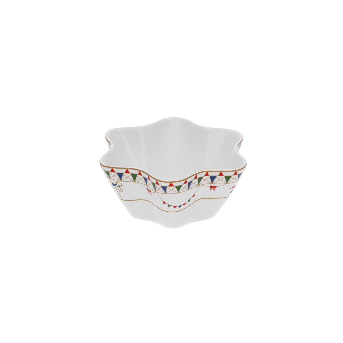 Mała miska Xmas Carousel - Biały, 13 cm