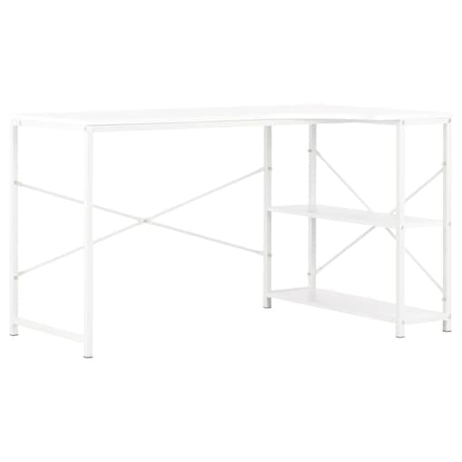 vidaXL Biurko komputerowe, białe, 120 x 72 x 70 cm