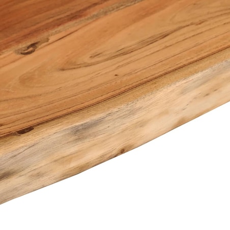 vidaXL Półka ścienna, 80x30x2,5 cm, drewno akacjowe, naturalna krawędź