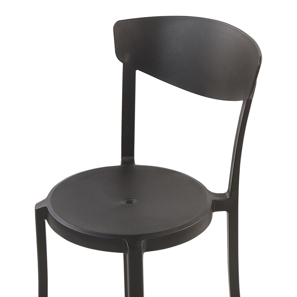 Zestaw 4 krzeseł do jadalni czarny VIESTE