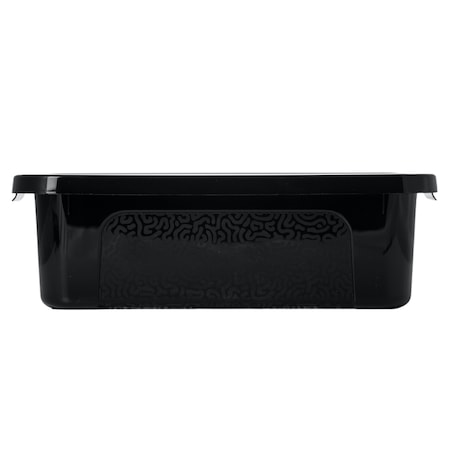 Pojemnik Plastikowy Z Pokrywą Zamykany Pudełko Box Czarny 4,5 L