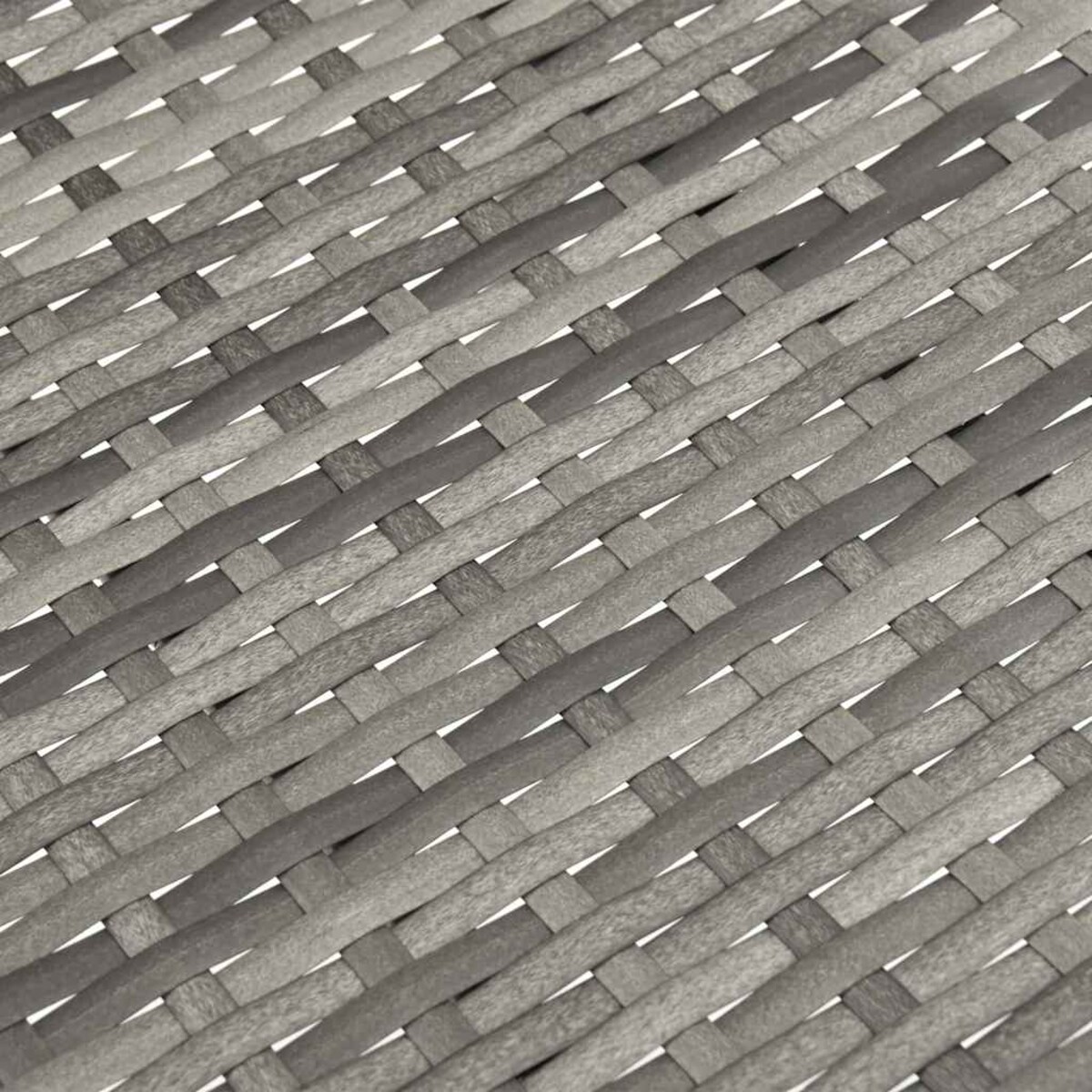 vidaXL Sztaplowane krzesła ogrodowe, 6 szt., szare, polirattan