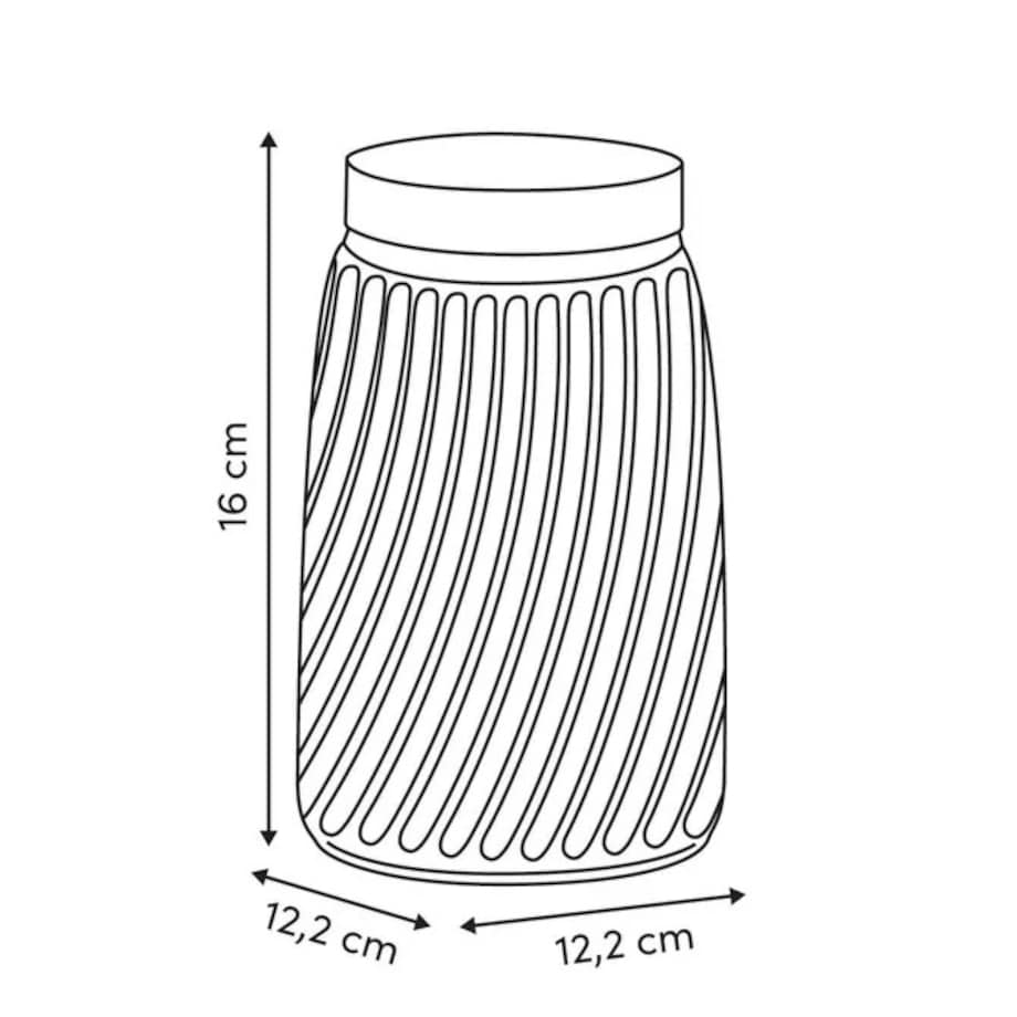 Pojemnik szklany z bambusową zakrętką, Striva, 1.7 L