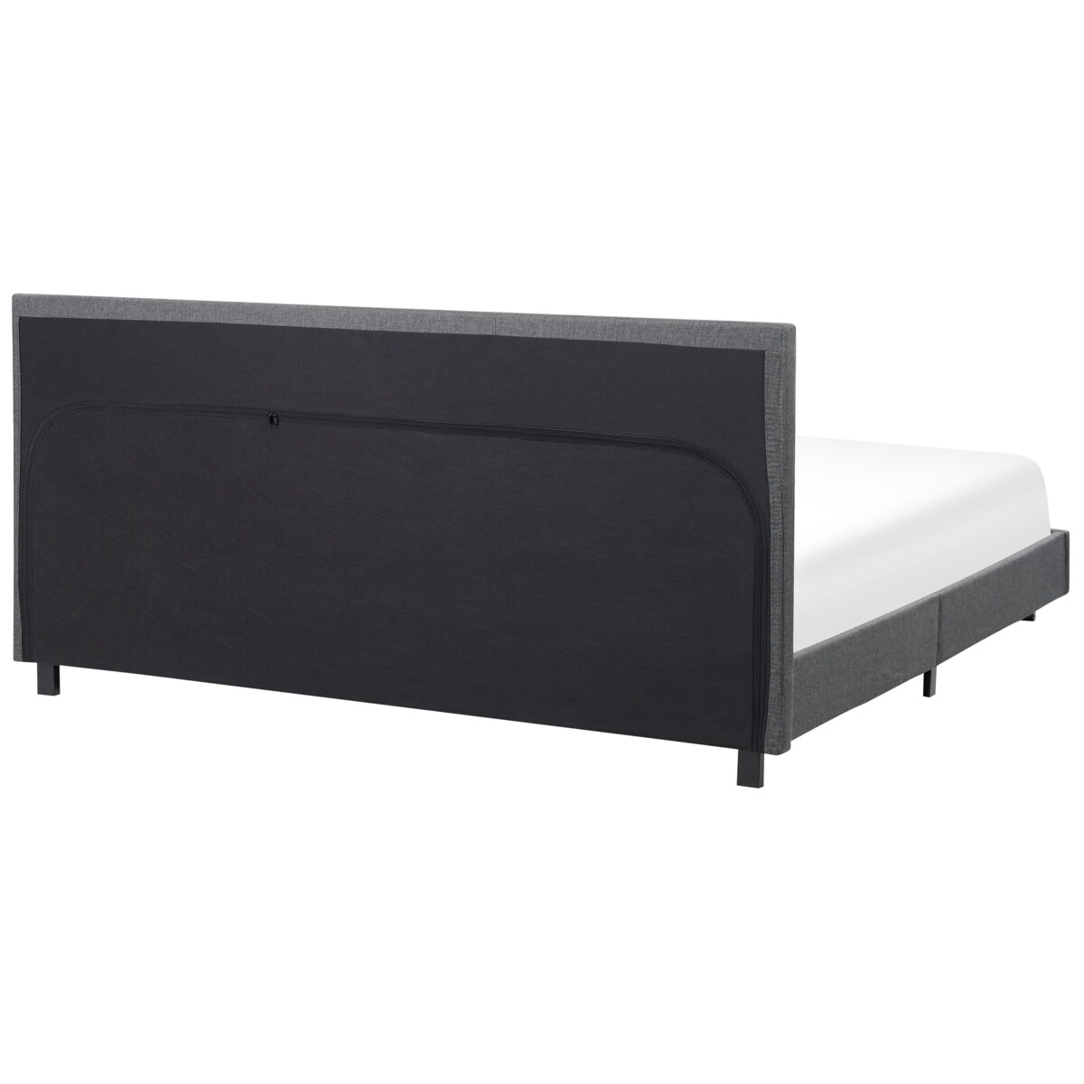 Łóżko wodne tapicerowane 180 x 200 cm szare ALBI