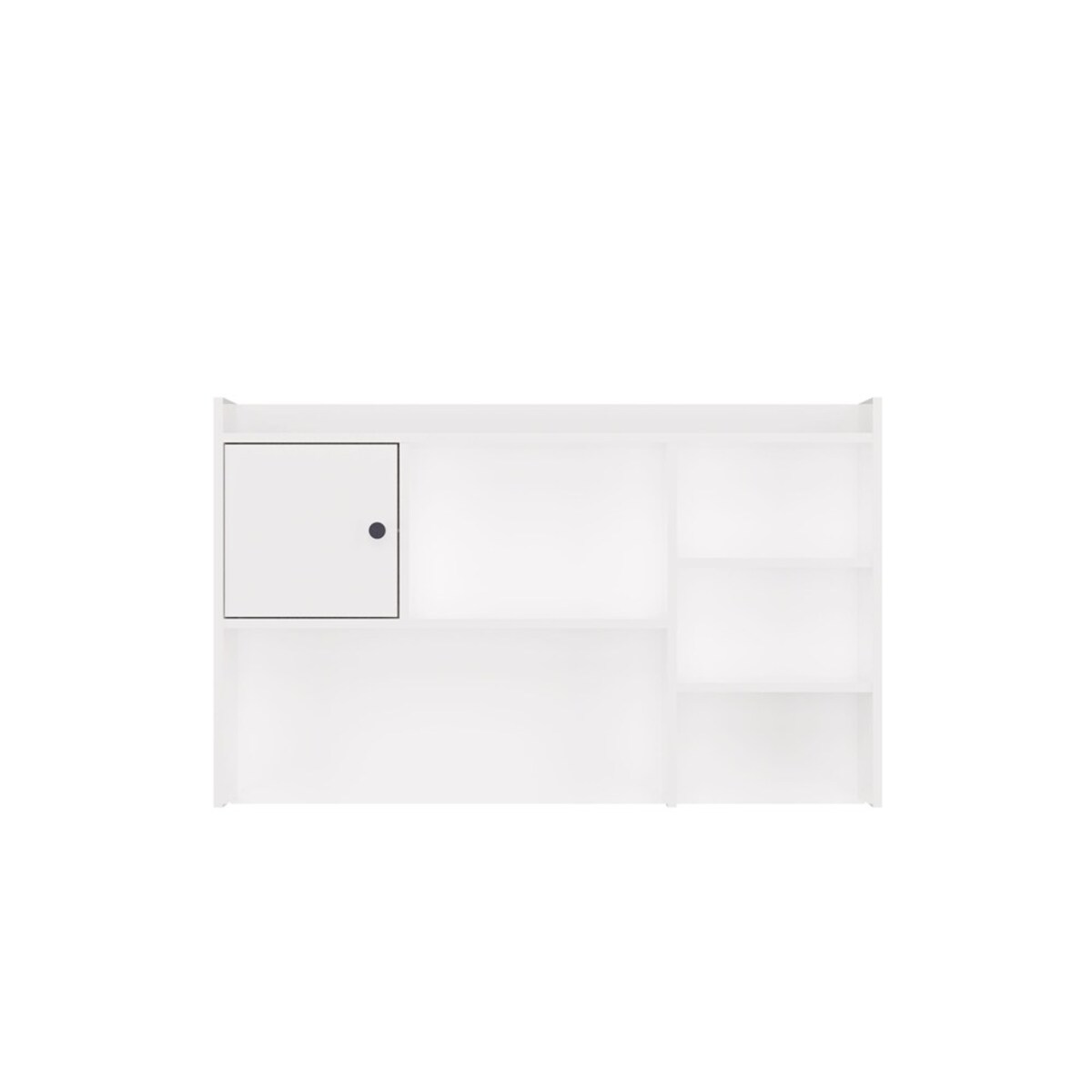 Nadstawka do Biurka 120 cm BIAŁA 1 Drzwi Regał Na Książki Dokumenty