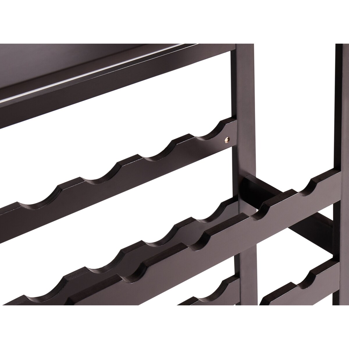 Stojak na wino ROWLEY 91 cm Ciemnobrązowy