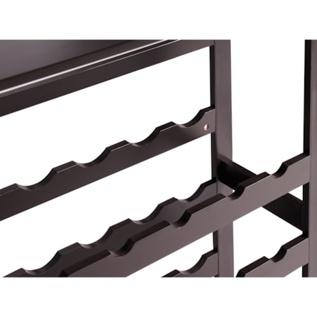 Stojak na wino ROWLEY 91 cm Ciemnobrązowy