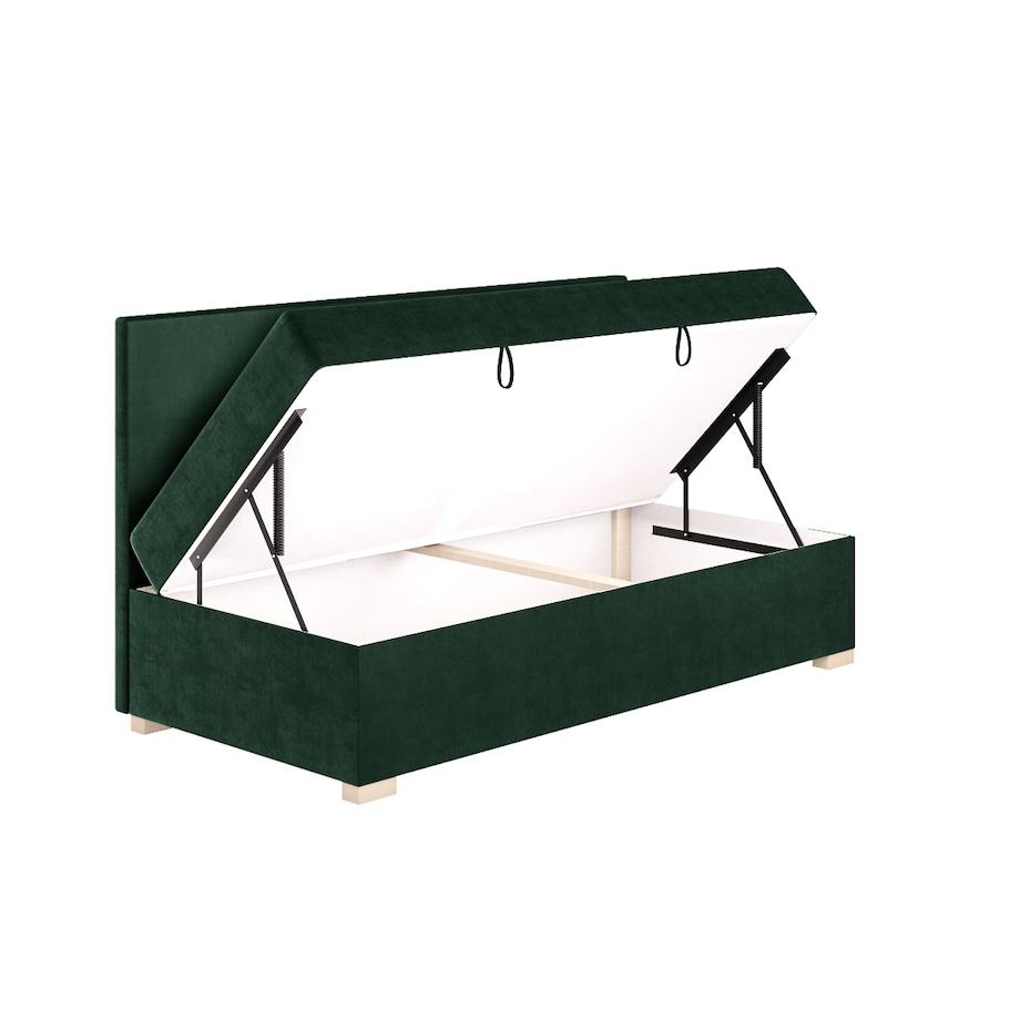 Mesonica Łóżko Cozi, zielone, 90x200